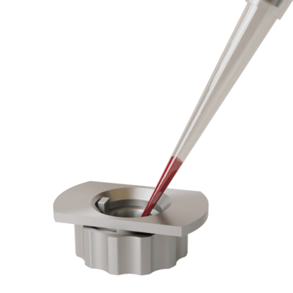 Small Sample Holder with Pipette