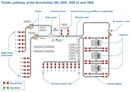 Sepragen QuantaSep 100, 1000, 1800 Sepragen QuantaSep 100, 1000, 1800 Systèmes automatisées de chromatographie