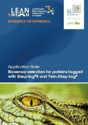 application note for the correct biosensor selection for proteins tagged with Strep-tag II and Twin-Strep-tag